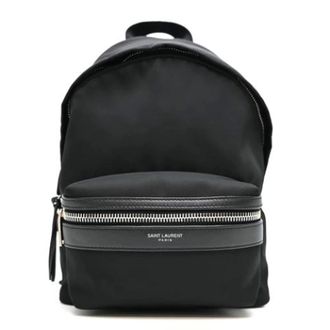 Saint Laurent Pre-owned Nylon Backpack - unisex - Saint Laurent Vintage - Vintage Backpacks - Black - ONE SIZE - Pre-owned