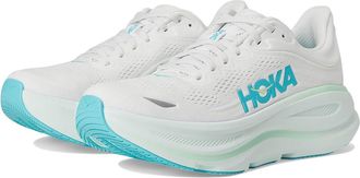 Hoka One One Bondi 9 Womens Shoes Frost/Cielo Blue : 10.5 B - Medium, Synthetic