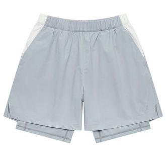 New Balance NB Logo 2 In 1 Short Grey NVE25121-GR