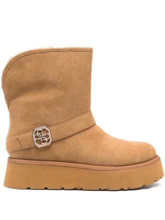 Guess Co Stivali Dolsay con fibbia - Marrone