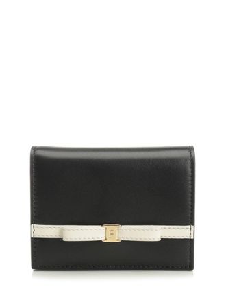 Ferragamo Leather Wallet Wallets Black