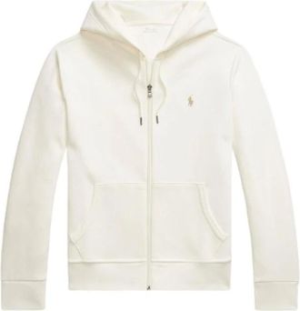 Polo Ralph Lauren Hoodies & sweatvesten, Heren, Wit, S, Katoen, Ritssluiting Hoodie Sweatshirt