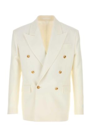 Versace Ivory Wool Blazer