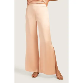 Trina Turk Sunset Wide Leg Pants in Strawberry Fields at Nordstrom Rack, Size X-Large