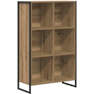 vidaXL Book Cabinet Artisian Oak 99.5 x 30 x 108.5 cm Engineered Wood vidaXL