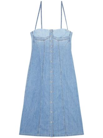 Diesel De-Dressy denim midi dress - women - Cotton - S - Blue