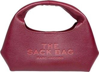 Marc Jacobs The Mini Sack Bag In Cherry Color Leather