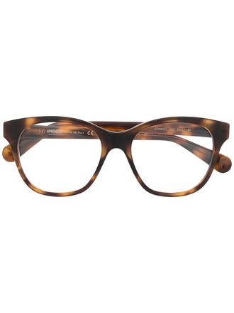Gucci Interlocking G soft-square frame glasses - women - Acetate - 51 - Brown