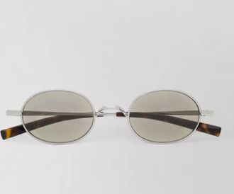 Saint Laurent titanium round sunglasses