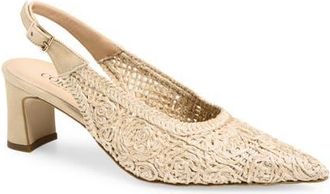 Cordani Nikole Slingback Pointed Toe Pump in Beige at Nordstrom, Size 8.5Us