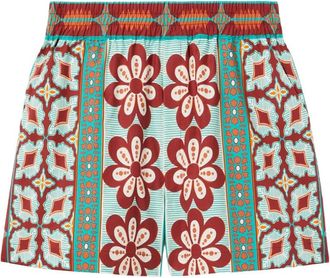 La DoubleJ Pull-Up Shorts - Dames - Korte Broeken - Veelkleurig - M - Katoen - Korte Broeken