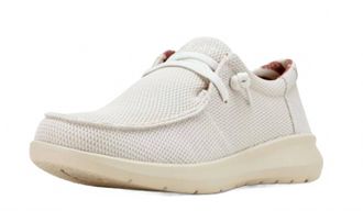 Ariat Mens Hilo Mesh Slip On Casual Shoe In Cream