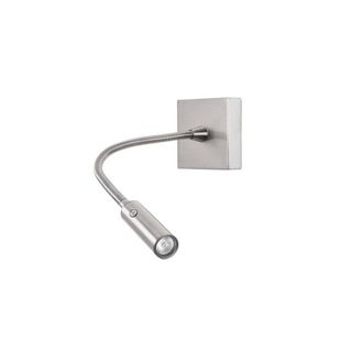 Netlighting Tip LED Wall Reading Light Satin Nickel Touch dimming 174lm 3000K in Grey