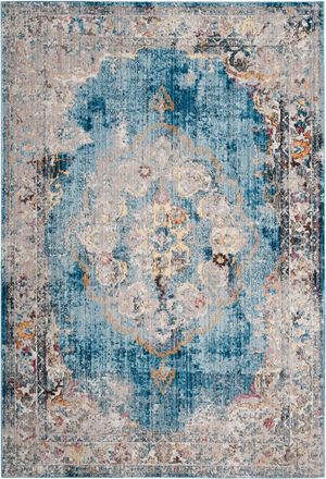 Safavieh Alfombra Poliéster Blu/Grigio 155 X 229 cm