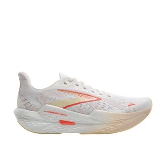 Brooks Womens Hyperion Max 2 Running Shoes In White/peach/coral