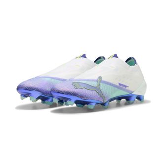 Puma Scarpe da calcio senza lacci ULTRA NITRO 7 ULTIMATE HYPER RUSH FG unisex, Accessori, Bianco, 40.5