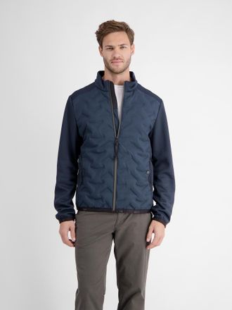 Lerros Steppjacke LERROS Sportliche Hybrid-Jacke, Herren, Gr. XL, blau (classic navy), 100% Polyester, Jacken Steppjacke