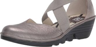FLY London Womens Paco Wedge Shoes In Pewter