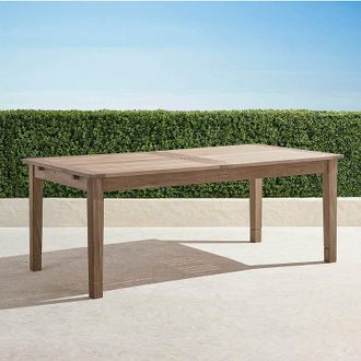 Frontgate Classic Extendable Dining Table in Weathered Teak - Frontgate