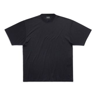 Balenciaga (WMNS) Balenciaga T-shirt Medium Fit Black Faded 739784TOVF49034