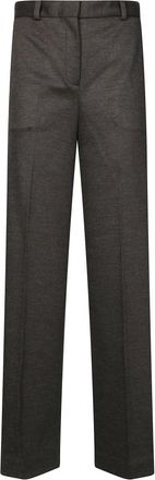 Circolo 1901 Rechte Wollen Broek - Dames - Straight fit broeken - Zwart - XS - Wol - Broeken