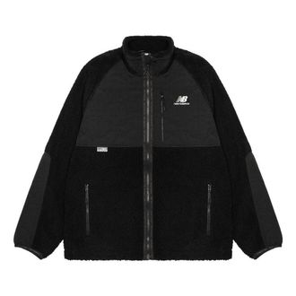 New Balance Lifestyle Cotton Warm Coat Asia Sizing Black White AMJ23326-BK