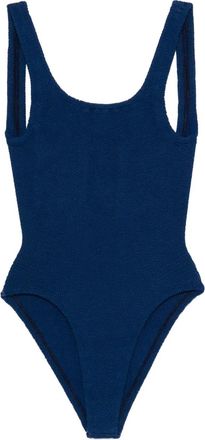Hunza G Costume da bagno con scollo quadrato - Blu