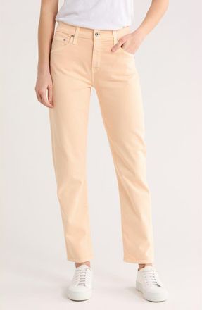 AG - Adriano Goldschmied Ex-Boyfriend Slouchy Ankle Slim Jeans in 5 Years Hi-White Mellow Peach at Nordstrom Rack, Size 31