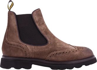 Doucal's Su&egrave;de Enkellaarsjes - Heren - Chelseaboots - Bruin - 43 EU - Su&egrave;de - Schoenen