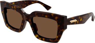 Bottega Veneta 1212S Zonnebril - Dames - Zonnebrillen - Veelkleurig - 52 MM - Accessoires