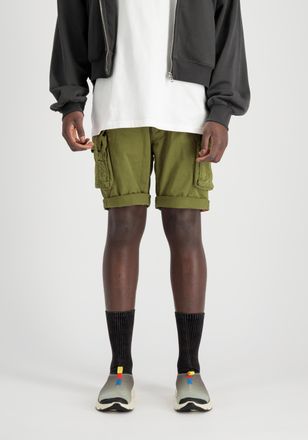 Alpha Industries Shorts ALPHA INDUSTRIES Crew Short, Herren, Gr. 31, Normalgr&ouml;ssen, gr&uuml;n (moss gr&uuml;n), Obermaterial: 98% Baumwolle, 2% Elastan; Futter: 100% Baumwolle, 