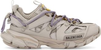 Balenciaga Grey Mesh And Rubber Track Trail Laces Sneakers