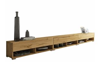 Mirjan24 Mobilier1 - Mueble Tv Sarasota 144, Roble Wotan, N&uacute;mero De Puertas: 0, N&uacute;mero De Cajones: 0, 300x30x33cm