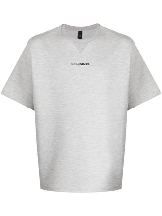 AlphaTauri T-shirt met logoprint - Grijs