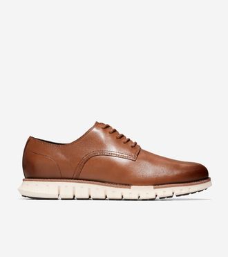 Cole Haan Mens ZER&Oslash;GRAND Remastered Plain Toe Oxford Shoes - Brown Size 7.5