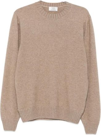 Barba Maglia girocollo - Heren - Ronde hals truien - Beige - XL - Truien & Vesten