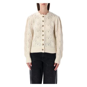 Isabel Marant Dames, Truien, Beige, Maat: M Wol