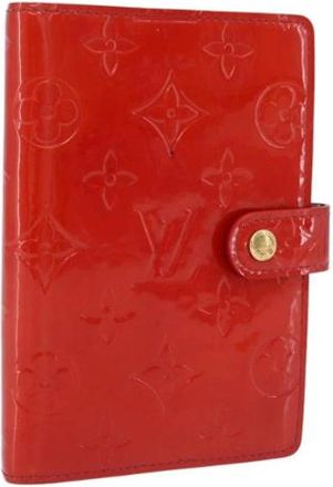 Louis Vuitton Pre-owned Day Planner Cover - Dames - Vintage Accessoires - Rood - ONE Size - Leer - Vintage
