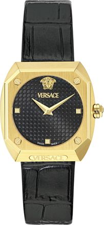 Versace Antares Leather Watch