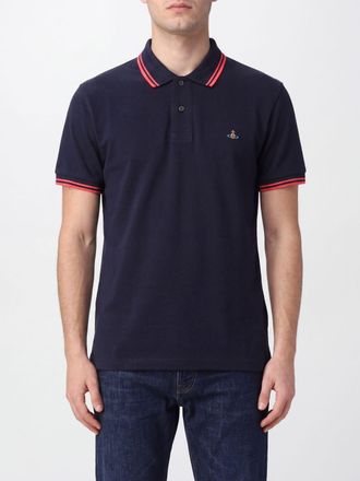 Vivienne Westwood Orb Logo Cotton Polo with Contrast Tipping