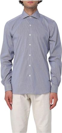 Fay Stijlvolle Overhemden Collectie - Heren - Casual Overhemden - Blauw - 2XL - Overhemden