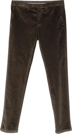 Canali Ribfluwelen broek - Bruin