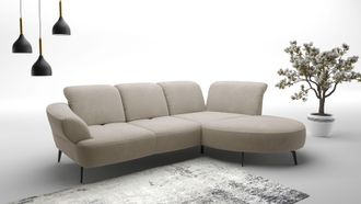 Sit&more Ecksofa &raquo;Dance, L-Form, inkl. Sitztiefenverstellung&laquo; inkl. Click&Seat, optional mit Kopfteilverstellung