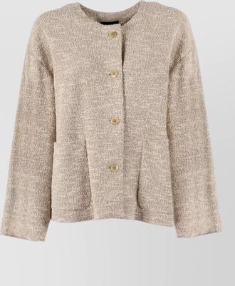 Emporio Armani cotton blend blazer jacket long sleeves