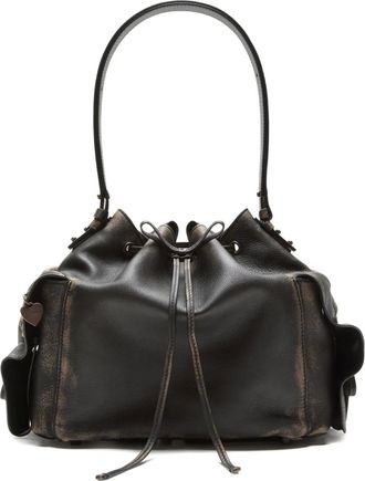 Acne Studios drawstring shoulder bag - Brown
