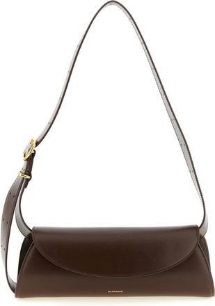 Jil Sander Tassen, Dames, Bruin, ONE Size, Leer, Cannolo Small Shoulder Bag