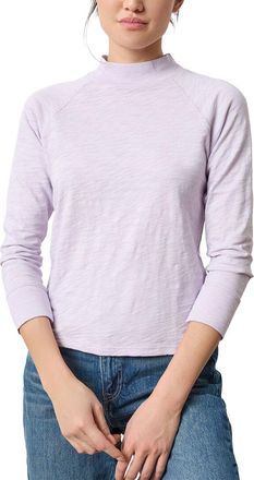Lilla P Raglan Mock Neck Shirt