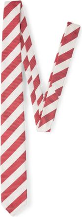 Dsquared2 Gestreepte zijden stropdas - Rood
