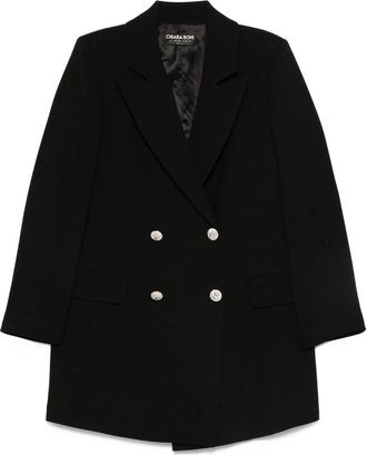 La Petite Robe Di Chiara Boni Ecoply Embellished Double-breasted Coat