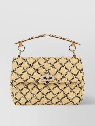 Valentino Garavani raffia shoulder bag